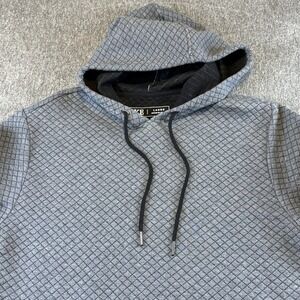 BKE Hoodie‎ Sweatshirt Mens L Quilted Marled Gray Sweater Kangaroo Pocket Fleece